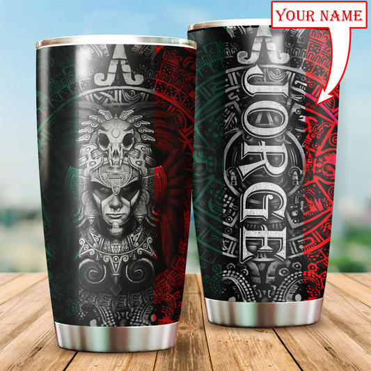 Aztec Mexico Personalized 20 Oz Tumbler For Daily Coffee Tea Water Travel And Gift Ideas