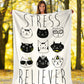 Cats Stress Reliever Flannel Blanket For Cozy Bedroom And Sofa Decor