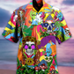 Funny Hippie Skull Peace Life Colorful - Hawaiian Shirt
