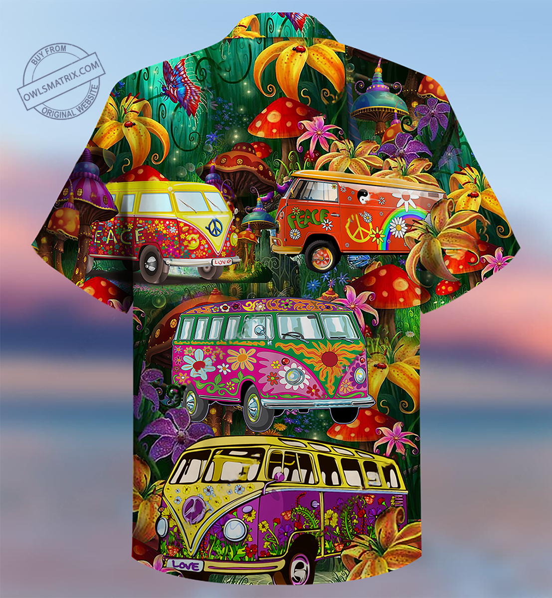 Hippie Bus Peace Life Color Limited - Hawaiian Shirt 4 - HAWS29FNN110621-Owls Matrix