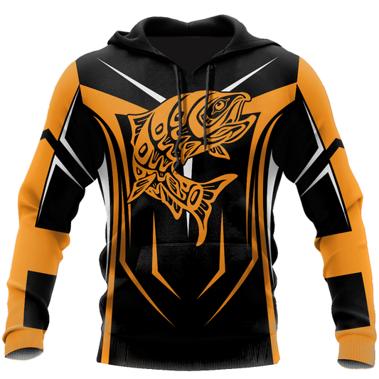 Collection Maori Fishing Hook Orange – 3D Hoodie