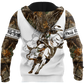 Bull Riding Tattoo Style Art – 3D Hoodie