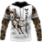 Bull Riding Tattoo Style Art – 3D Hoodie