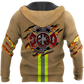 Firefighter Custom Name Art – 3D Hoodie