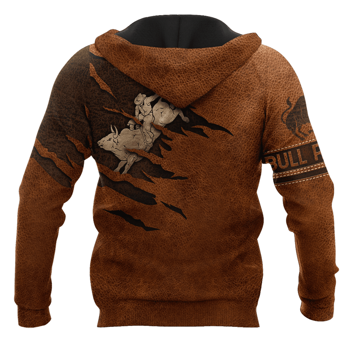 Bull Rider Custom Name Art – 3D Hoodie