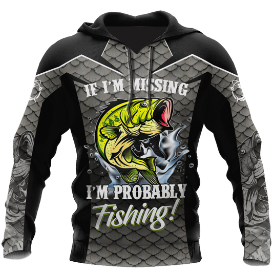 Collection Bass Silver Sport Fishing – 3D Hoodie