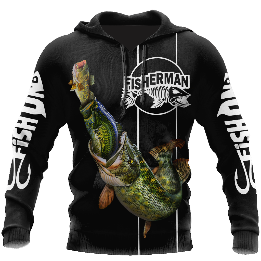 Collection Great Fish Eats The Small Black – 3D Hoodie