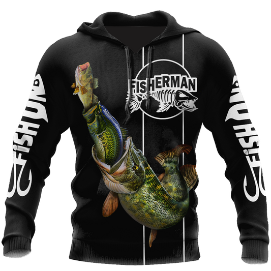 Collection Great Fish Eats The Small Black – 3D Hoodie