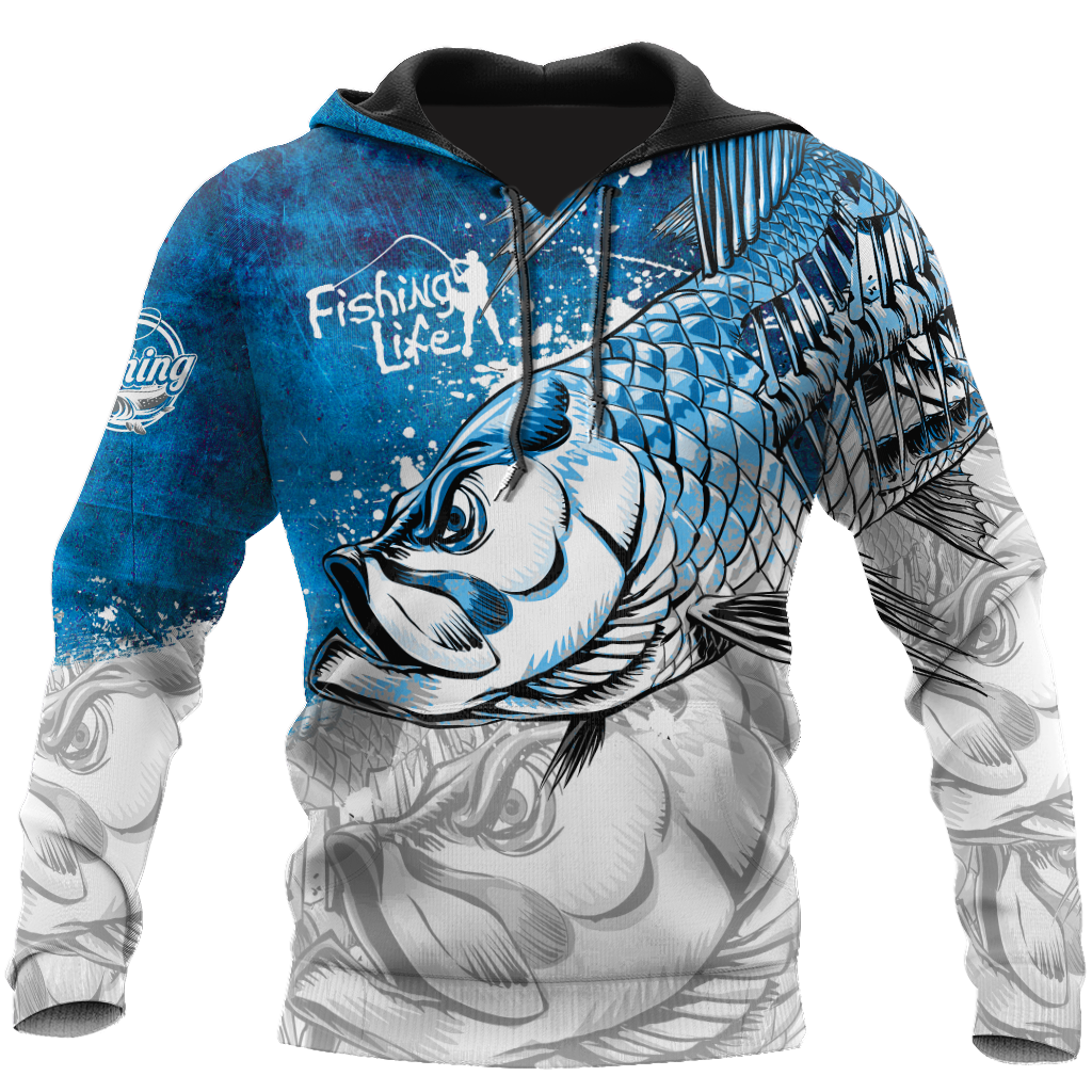 Collection Fishing Life Hungry Sketch – 3D Hoodie