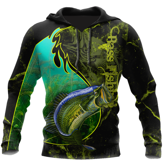 Collection Bass Fishing Underwater Yin Yang Camo – 3D Hoodie