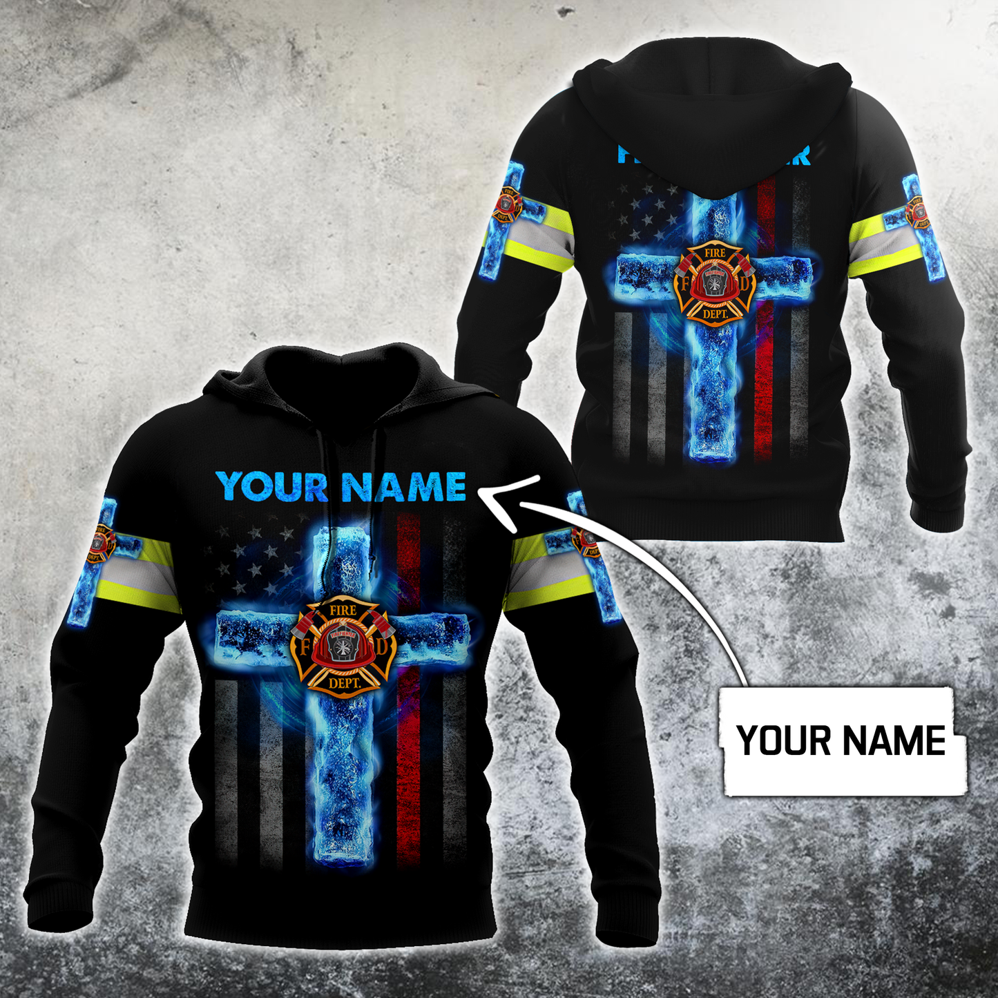 Firefighter Faith Inspired Style - 3D Hoodie