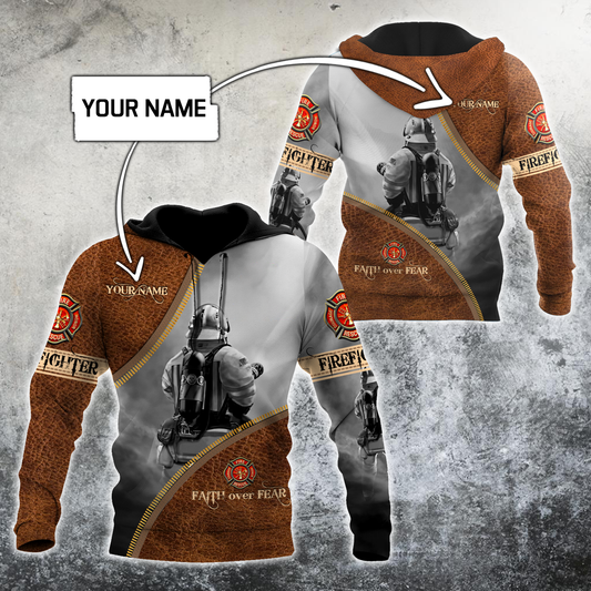 Customize Name Silent Warrior Firefighter – 3D Hoodie