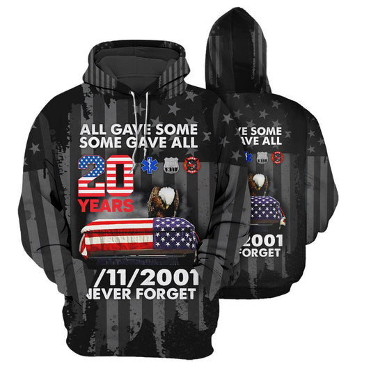 American Never Forget Patriotic Art – 3D Hoodie