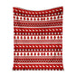 Asl Christmas Red Pattern 50 x 60 Inch Flannel Blanket For Cozy Bedroom And Sofa Decor