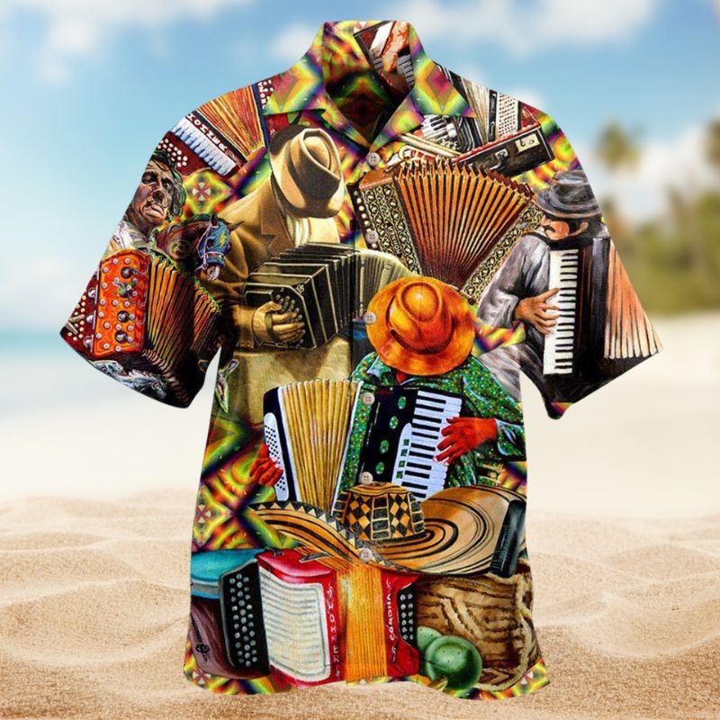 Accordion Speaks Music Style – Hawaiian Shirt