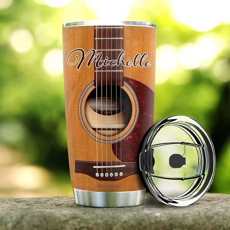 Guitar Acoustic Facts Personalized 20 Oz Tumbler