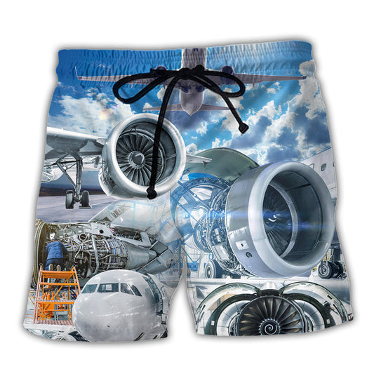 Aeronautical Engineer Aviation Style – Beach Short