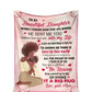 African American I Asked God For A Best Friend Flannel Blanket For Soft Bed Couch And Home Comfort