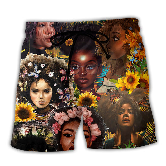 Strong Black Women Empower Style – Beach Short