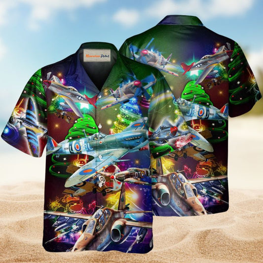 Aircraft Adventures Begin Christmas – Hawaiian Shirt