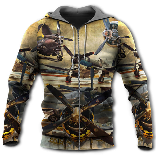 The Sky Is Calling Aviation Vintage - 3D Hoodie