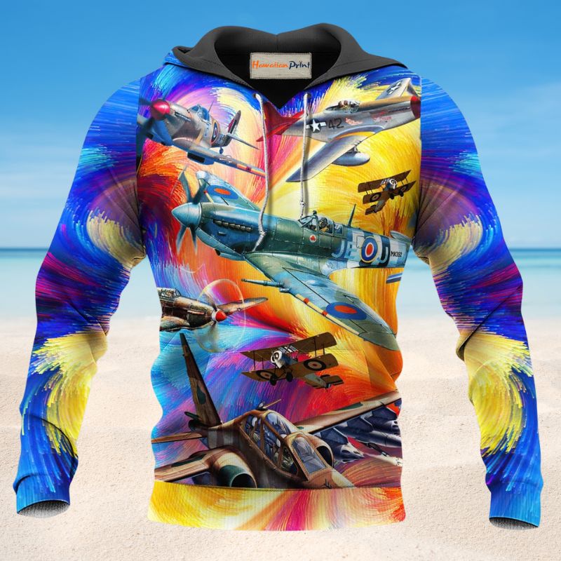 Aircraft Adventure Begins Art – 3D Hoodie