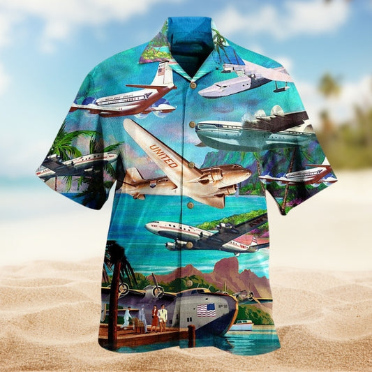 Airplane Fly To Hawaii Love Life Limited Edition – Hawaiian Shirt