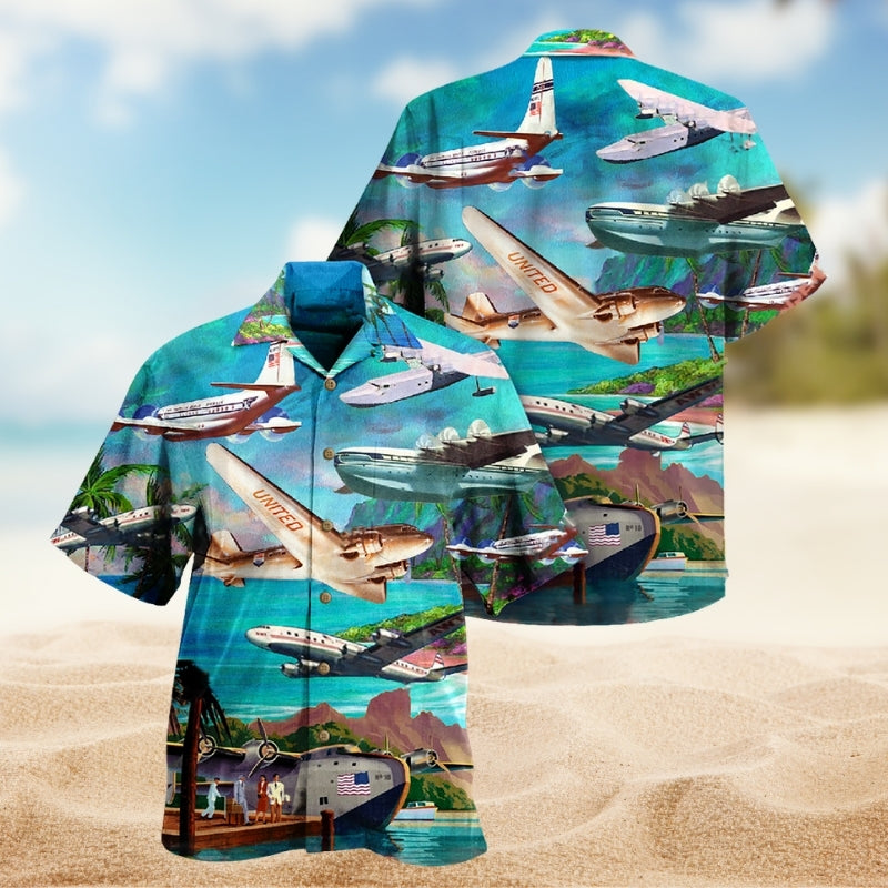 Airplane Fly To Hawaii Love Life Limited Edition – Hawaiian Shirt