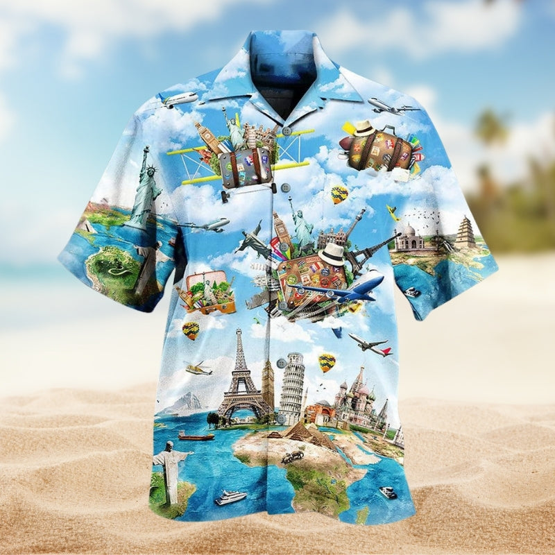 Airplane Travel World Limited Edition – Hawaiian Shirt