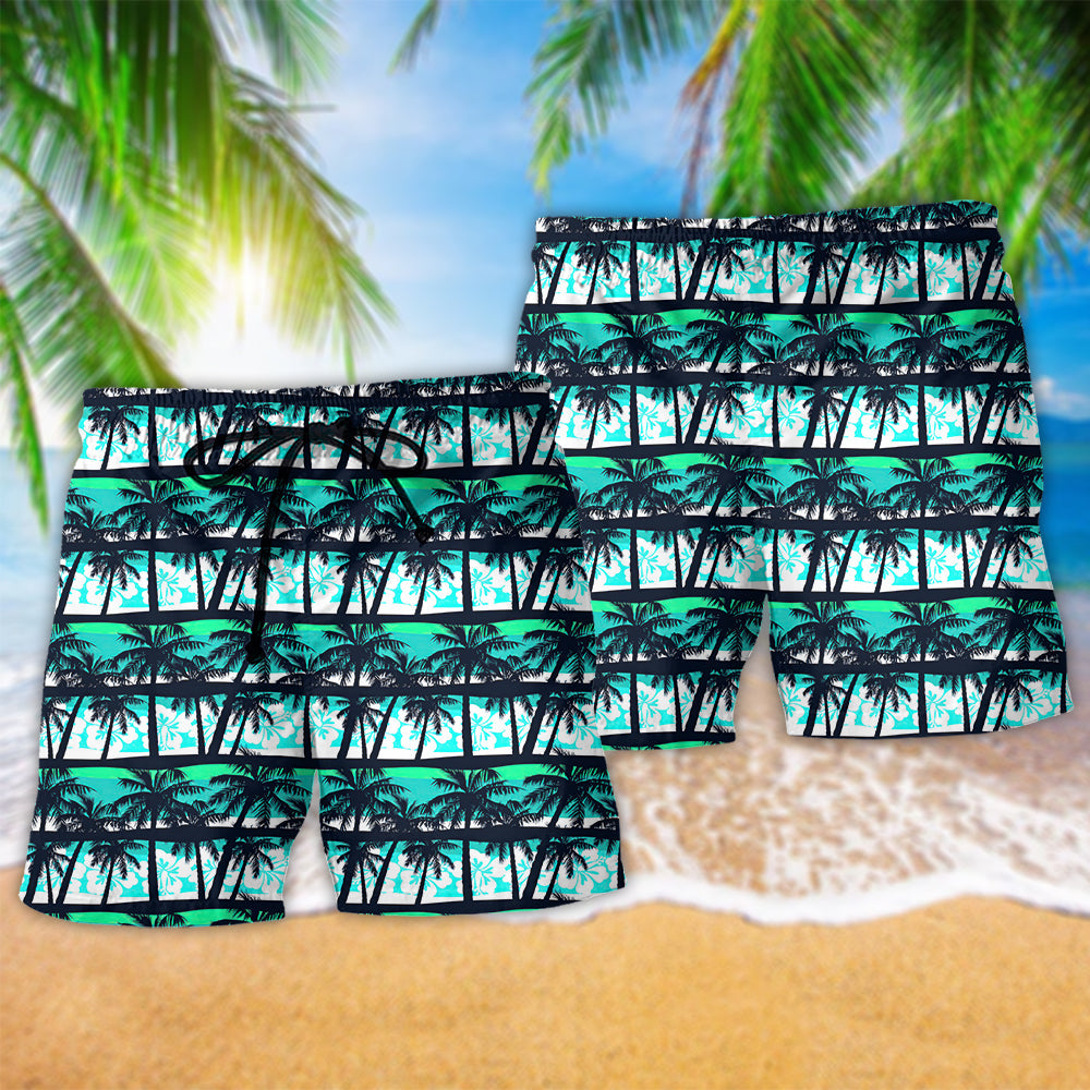 Alien Tropical Coconut Theme – Beach Short