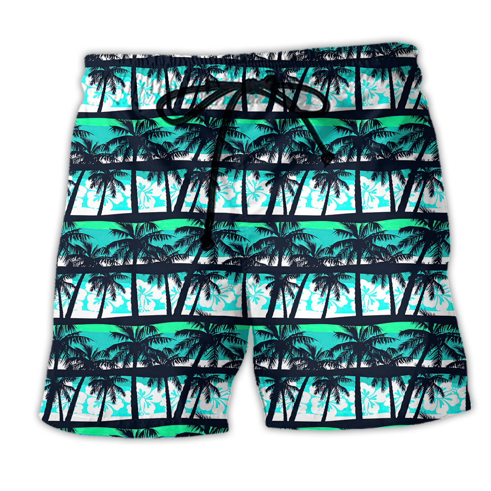 Alien Tropical Coconut Theme – Beach Short