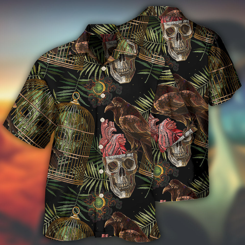 Alien Skull Sci Fi Art – Hawaiian Shirt