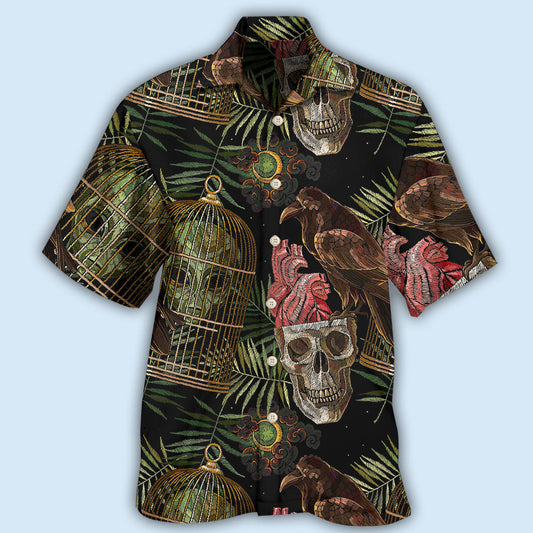 Alien Skull Sci Fi Art – Hawaiian Shirt
