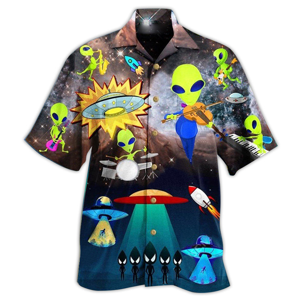 Aliens With Music Amazing Edition – Hawaiian Shirt