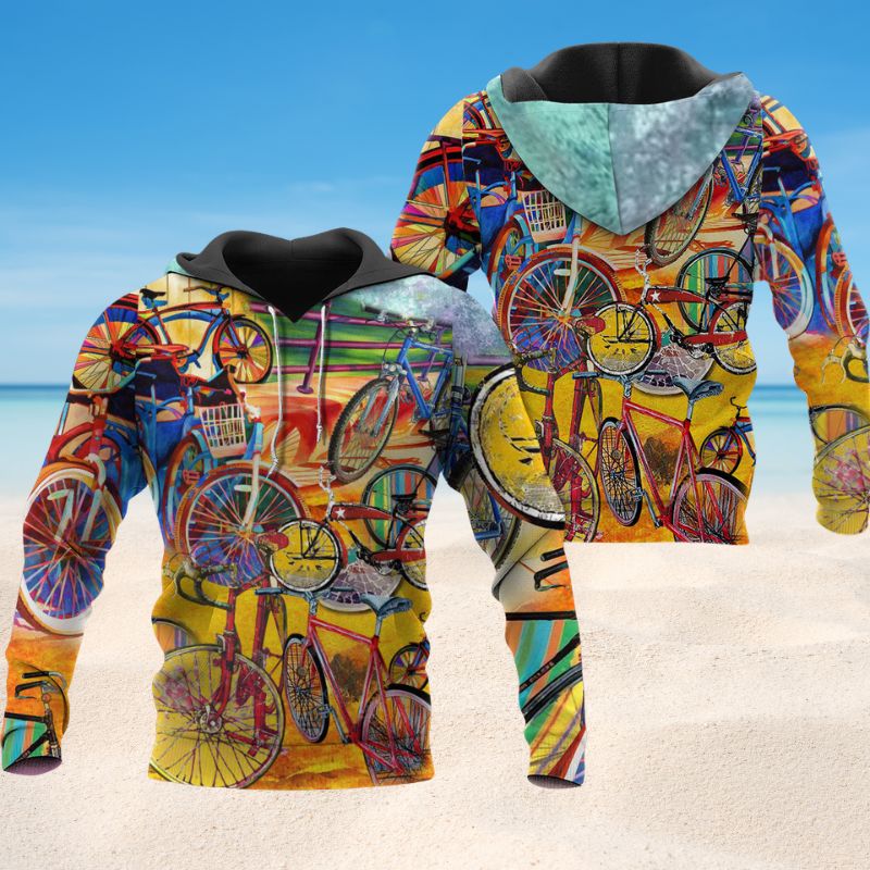All I Need Is A Bike Quote Art – 3D Hoodie