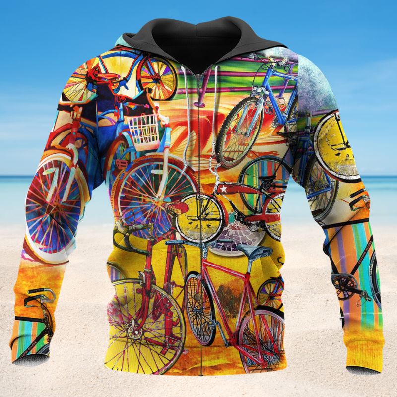 All I Need Is A Bike Quote Art – 3D Hoodie