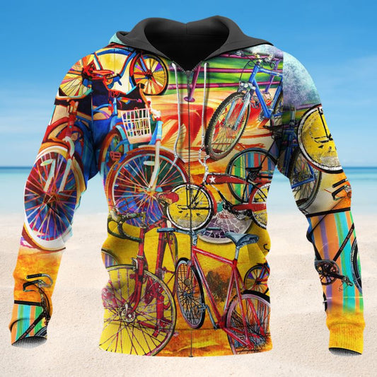 All I Need Is A Bike Quote Art – 3D Hoodie
