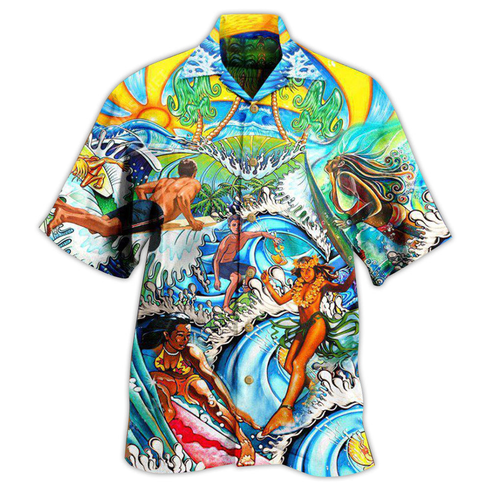Surfing Lover All I Need Is Surfing In Hawaii Edition – Hawaiian Shirt