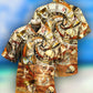 Skull Knows The True Value Of Time Vintage Style - Hawaiian Shirt
