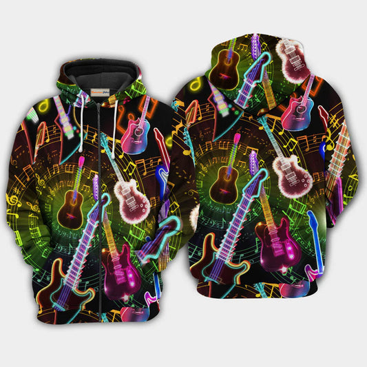 All You Need Is A Guitar Quote – 3D Hoodie