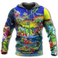 Santa Riding Alligator Christmas - 3D Hoodie