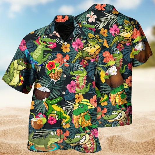 Alligator Funny Bite Later Edition – Hawaiian Shirt