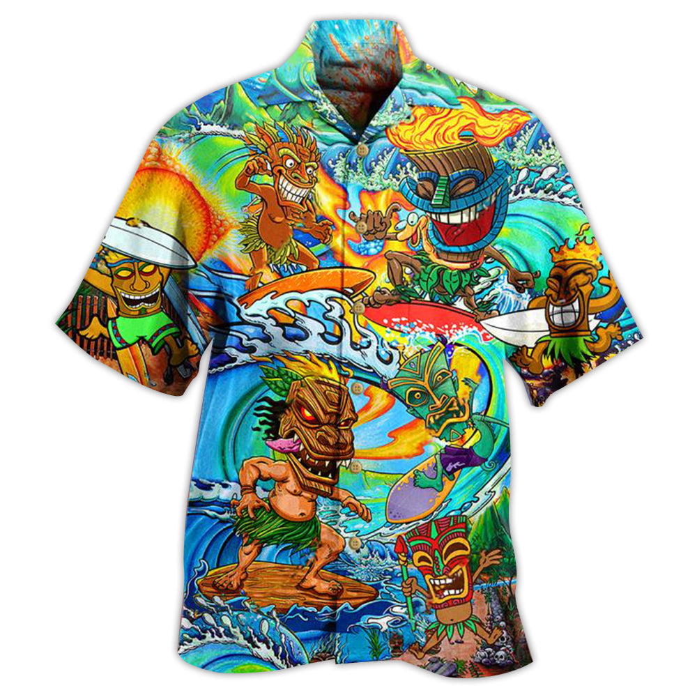 Aloha Tiki Surfing Into The Sunset Limited Edition – Hawaiian Shirt