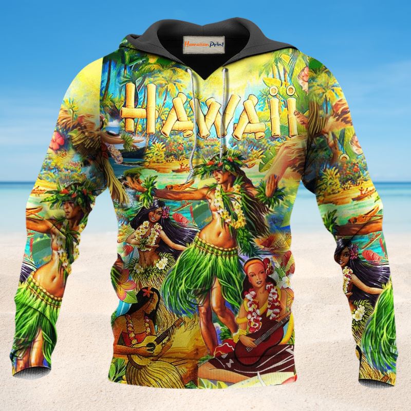 Aloha Spirit Of Hawaii Colorful - 3D Hoodie