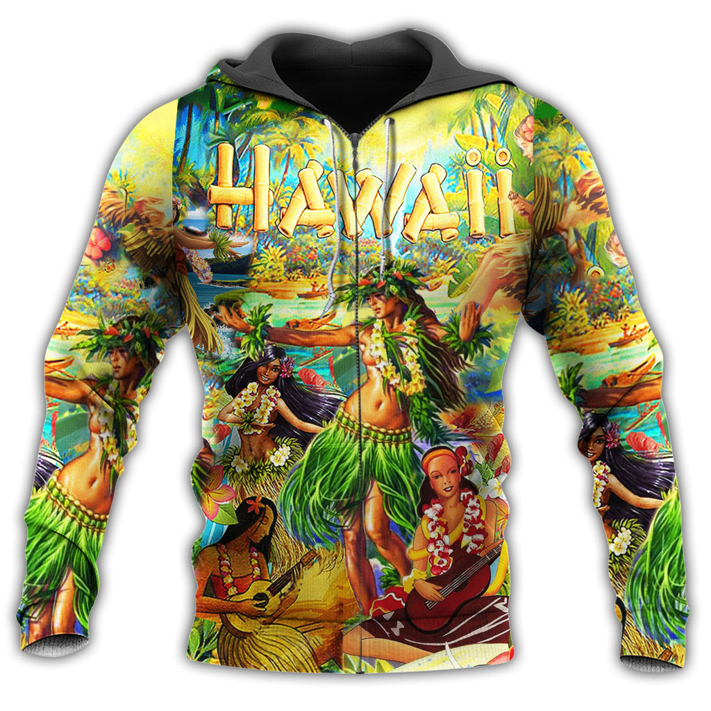 Aloha Spirit Of Hawaii Colorful - 3D Hoodie2