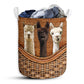 S: 17.72”x13.78” (45x35 cm) Alpaca 2 Rattan Teaxture - Laundry Basket - Owls Matrix LTD