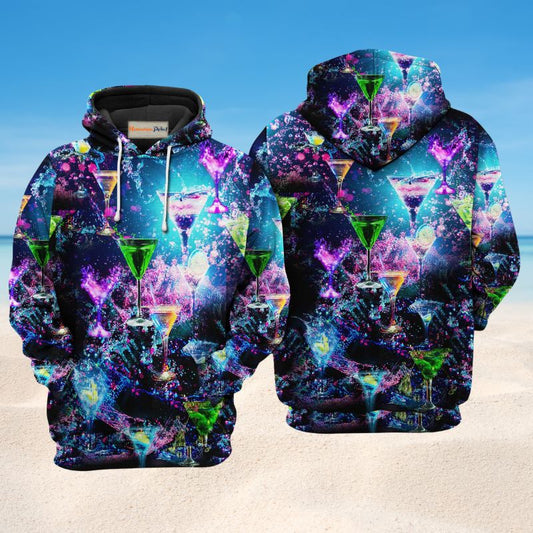 Always Time For Cocktail Quote Art – 3D Hoodie