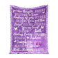 Alzheimer Awareness 50 x 60 Inch Flannel Blanket For Cozy Bedroom And Sofa Decor