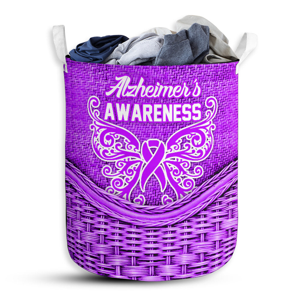 S: 17.72”x13.78” (45x35 cm) Alzheimer's Awareness Rattan Teaxture - Laundry Basket - Owls Matrix LTD