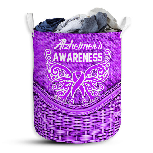 S: 17.72”x13.78” (45x35 cm) Alzheimer's Awareness Rattan Teaxture - Laundry Basket - Owls Matrix LTD